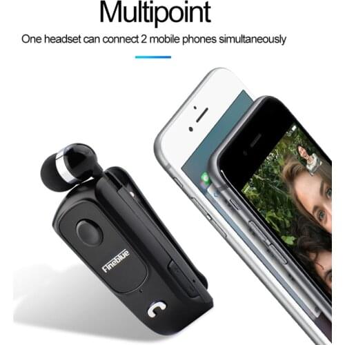 Portable Wireless Bluetooth Headset Clip Handfree BT Earphones w / Mic BT4.0