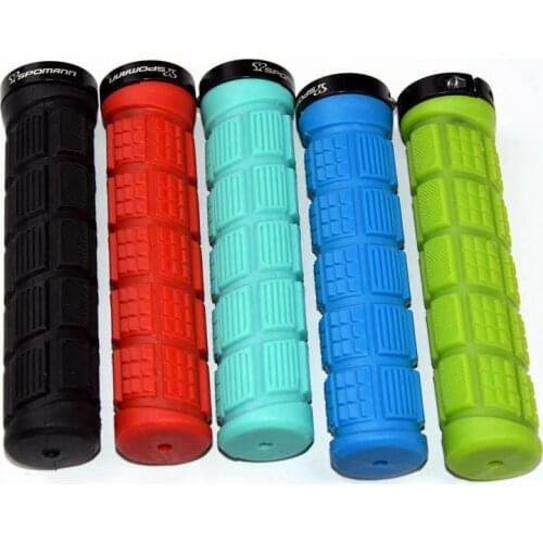 MTB Durable Shock-Proof Rubber Anti-slip Bilateral lock Grip Road Cycling Bicycle Handlebar Cover Grips Accessories parts