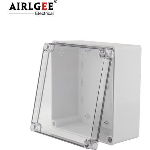 200 * 200 * 95mm ABS plastic transparent cover outdoor distribution box waterproof electrical junction box strong electric wire