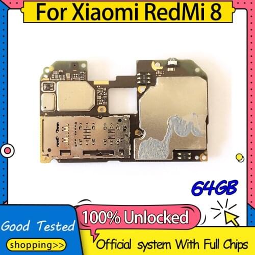 64G Motherboard For RedMi 8 MI8 Motherboard Mainboard Logic Board Original Global version Work Well Unlocked Main Circuits Board
