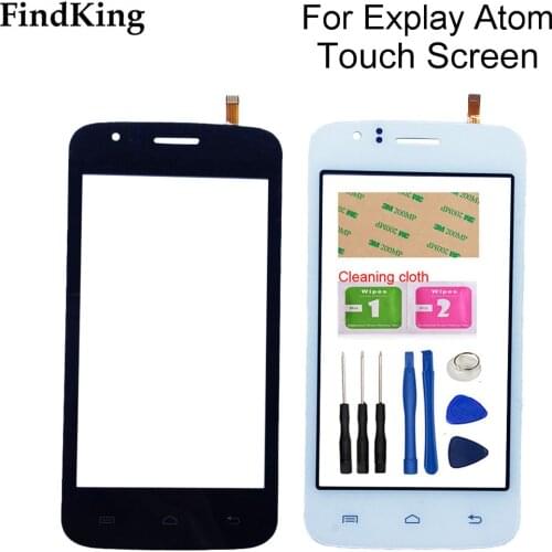 4.0'' Phone Touch Front Glass Touchscreen For Explay Atom Touch Screen Lens Sensor Digitizer Touch Panel Glass Tools Adhesive
