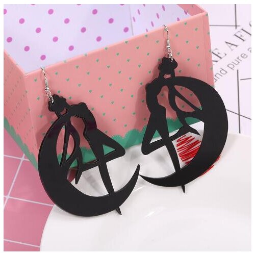 Exaggerated Cartoon Moon Rabbit Girls Dangle Earrings Halloween Gifts Hip Hop Punk Drop Earrings for Women Unisex Lovely Earring