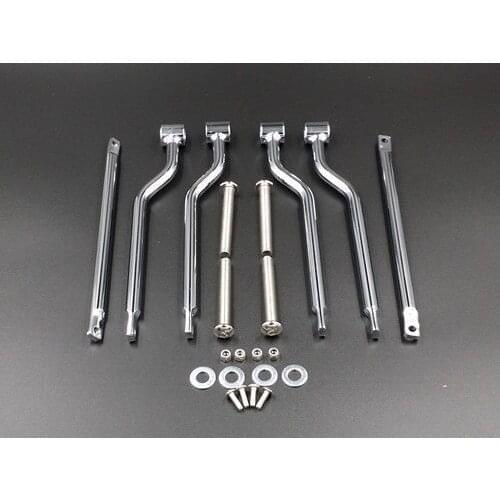 Steel Saddle bag Support Bars Mounts Bracket For Honda Suzuki Kawasaki Yamaha Motorcycle Motorbike Metric Bike