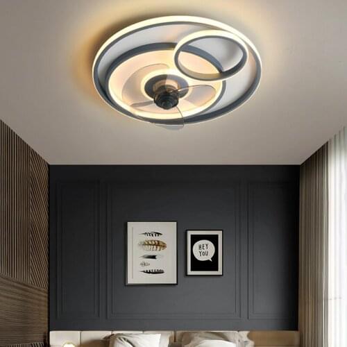 Nordic dining room led lamp with ceiling fan without blades bedroom ceiling fan with remote control ceiling fans with light