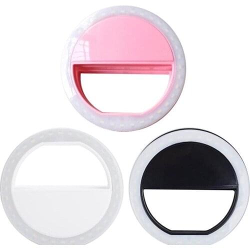 Manufacturer charging LED flash beauty fill selfie lamp outdoor selfie ring light rechargeable for all mobile phone