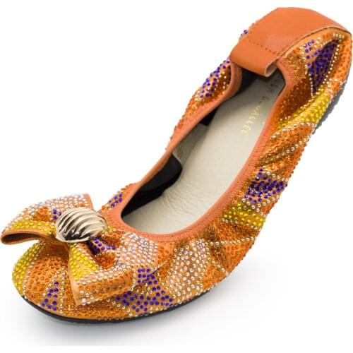 Orange Silver Black Green African Banana Shoes Black Women Flats Italian Flat Shoes for Ladies Girls Casual Sports Flat with