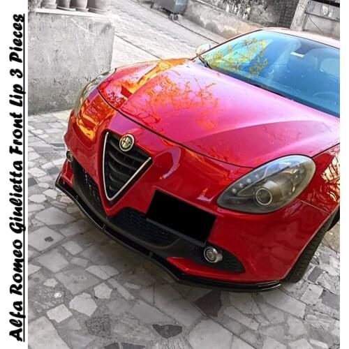 For Alfa Romeo Giulietta Front Bumper Attachment Spilitter Universal Front Lip Car Styling Auto Accessory 3 Pcs Body Kit