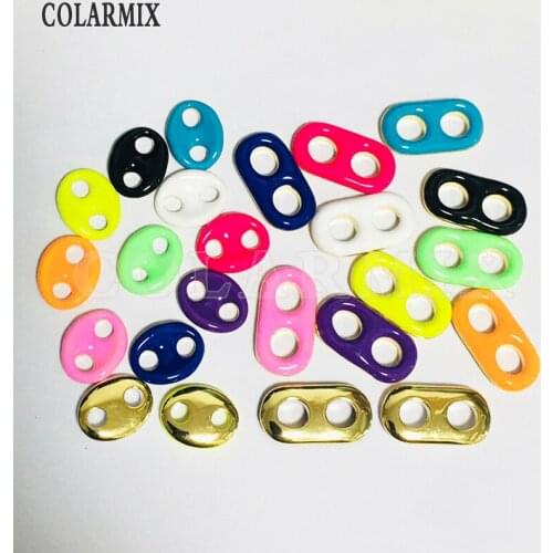 20 pieces 8 shape charm jewelry accessories enamel jewelry rainbow colors accessories for jewelry making 9658