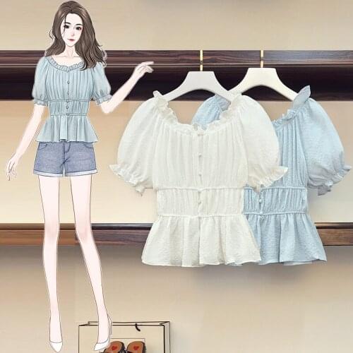 Kekeplus Oversized Womens Elegant Ladies Blouses Fashion Girl Korean Style Slim Waist Solid Shirts Top Tees Tunic Blusas 18292