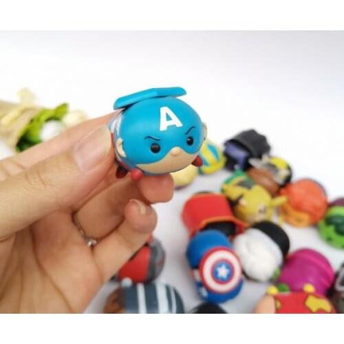 50pcs/lot Cute Cartoon Action Figures 2cm Hero Model Toy Capsule toys Gift for children Collection Hot Sale For Miniature