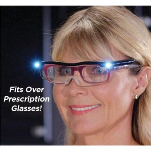 Diamond Painting Embroidery Cross stitch LED with light and anti-blue light lighting reading glasses USB zoom reading glasses