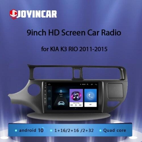 JOYINCAR Android 10 Car Radio Video Multimedia Player For KIA K3 RIO 2011-2015 2 din Autoradio Navigaion GPS Head Unit in dash