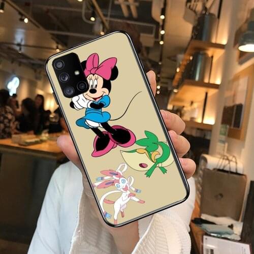 2021 Mickey Mouse Phone Case Hull For Samsung Galaxy A50 A51 A71 A70 A52 A40 A30 A31 A80 A20E 5G S Black Shell Art Cell Cove