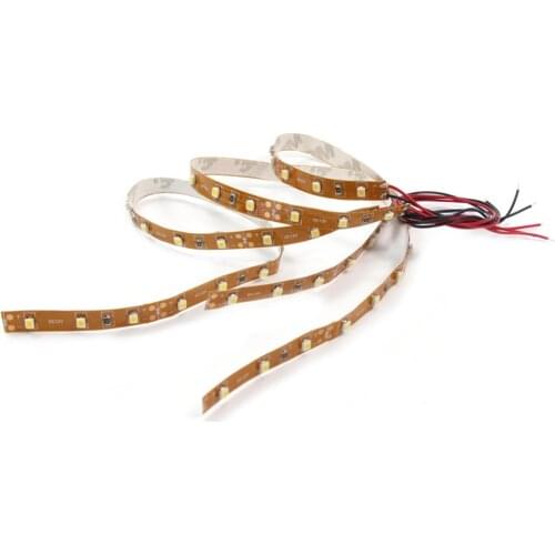 DD06WM 3pcs Pre-wired Soft Light Strip Self-adhesive 30CM 18pcs SMD 3528 LEDs Strip Warm White