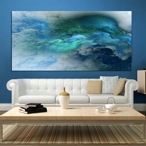 DDWW Abstract Colors Unreal Landscape Art Wall Art Painting Living Room Large Home Decor Wall Hanging Modern Art Print Painted