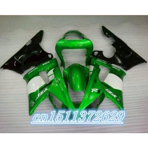 Dor-ABS Fairing Fit Fits For green white black YZF1000 R1 2000-2001 YZF 1000R1 00-01 2000 2001 D
