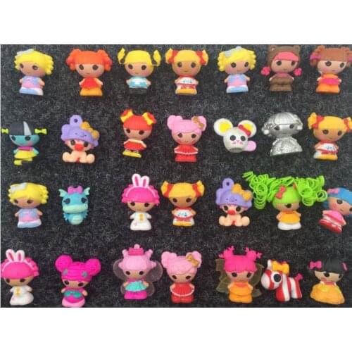 20pcs/lot Different Cartoon Action Figure Lalaloopsy Lovely Capsule Dolls for Girls Mini Girls' Toys with Animals Birthday Gift