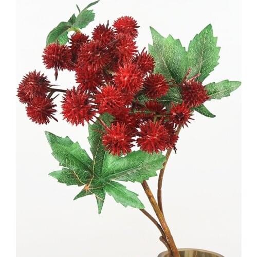 Fake flowers Artificial Allium faux dandelion flower plastic plants for home wedding DIY decoration