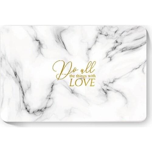 CottonColors Diatomaceous Earth Shower Mat Bathroom Floor Tiles Absorbent Soft Foot Pad Fast Drying Non-Slip Machine Washable
