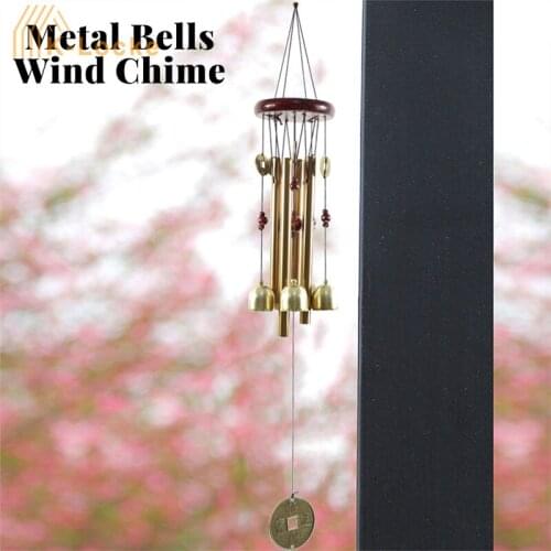 Metal Multi Pipe Wind Chime Bells Copper Antique Wind Chime Home Decor Yard Garden Hanging Decorative Wind Chimes