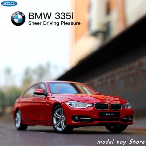 WELLY 1:24 BMW 335I sports car simulation alloy car model crafts decoration collection toy tools gift