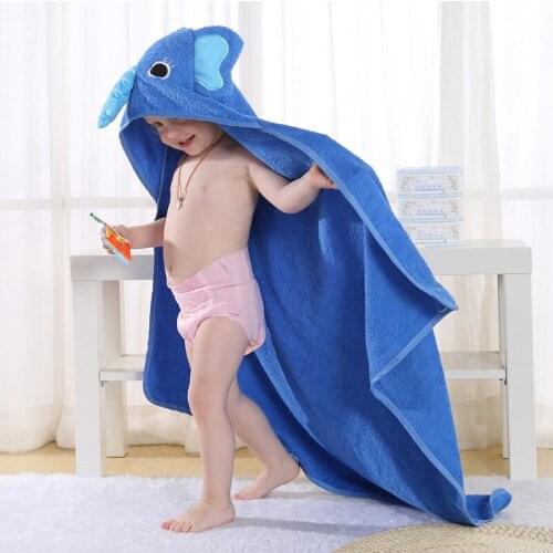 Fashion kids towel cloak animal cartoon bath towel with hood bath robes baby girl boy beach head canopy towel 2021 new robes
