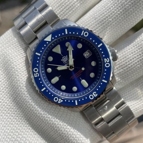 Steeldive SD1996AC Blue Color Mechanical Watch Men 200m Diver Watch Mens NH35 Automatic Watch Men