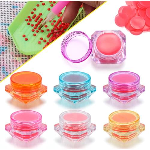 1Box 5D Diamond Painting Glue Clay Tools Diamond Embroidery Beads Point Drill Pen Mosaic Label DIY Handicrafts Accessories