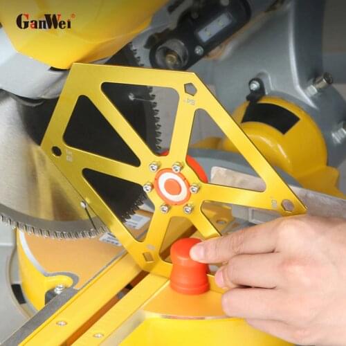 GanWei Table Saw Angle Adjusting Ruler Circular Saw Aluminum Alloy Multifunctional Protractor Woodworking Gauge Measuring Tool
