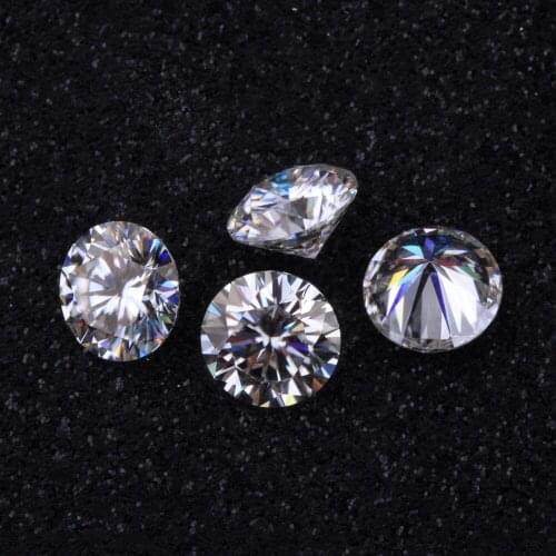 EF Color Moissanites Manufacturer,3-10mm White Round Moissanites Diamond