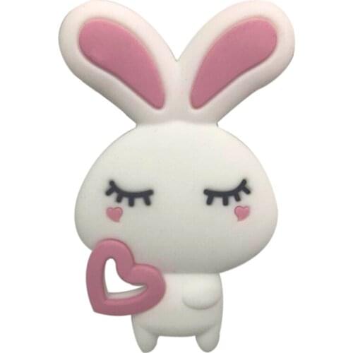 Baby Rodents Silicone Teethers Food Grade BPA Free Teethers Cartoon Bunny Rod Teething Baby Shower Gifts Animals Teether