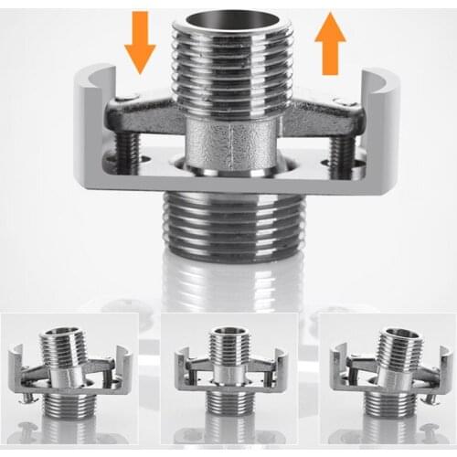 Adjustable Shower Accessories Universal Curved Foot Bathroom Shower Adapter _WK