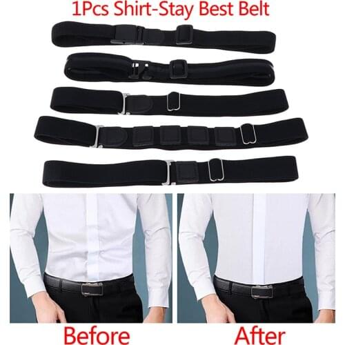 13Styles Easy Shirt Stay Adjustable Belt Non-slip Wrinkle-Proof Shirt Holder Straps Locking Belt Holder Near Shirt-Stay DropShip
