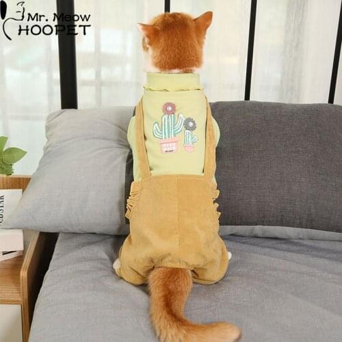 Hoopet Cat Clothes Autumn Winter Sphinx Cat Costume Soft Fleece Dog Cat Hoodies Kedi Katten Warm Sweater Chihuahua Pug Clothing