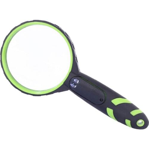 Magnifying Glass 10X Handheld Reading Magnifier for Seniors Kids with LED Lights