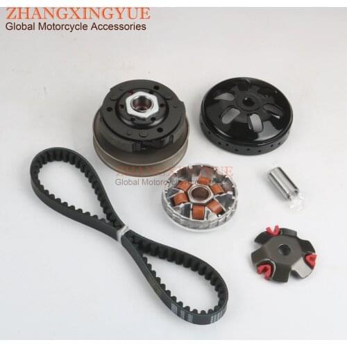 Scooter high quality Clutch Kit &Variator & 669 Belt for PULSE BT49QT-9 Scout SB50QT-16 50cc Rhythm GY6 50cc 139QMA 4T 10 inch