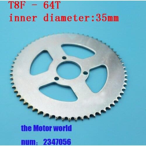 T8F 64Ttooth 35MM Rear Sprocket 47cc 49cc Parts Mini Moto ATV Quad Dirt Pit Pocket Bike Cross motorcycle