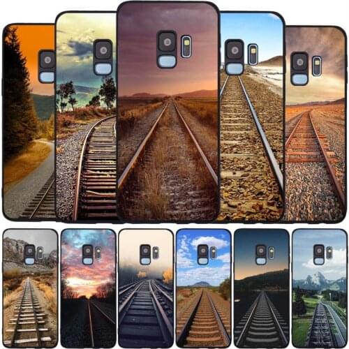 Railway black Soft phone Case For Samsung S20 S10 S9 S8 S7 edge Plus Lite Note 8 9 10 A6 A7 A8 A9 2018 Cover