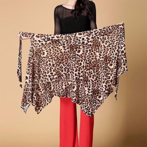 Competition Latin Dance Skirts for Woman Sexy Leopard Skirt Ladies Ballroom Dancing Clothes Woman Practice Salsa Samba Rumba