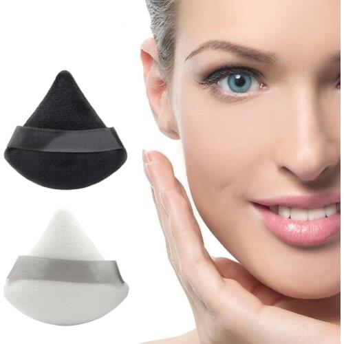 1PCS Makeup Powder Puff Makeup Sponge Triangle Cotton Dry Powder Puff Sector High Density Crystal Cotton Makeup Tool For Women