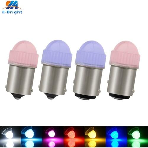 100X DC12V P21/5W Car Light 5630 3 SMD 1156 BAU15S 1157 BAY15D Frosted Lens Bulbs Turn Signal White Ice Blue Red Amber Blue Pink