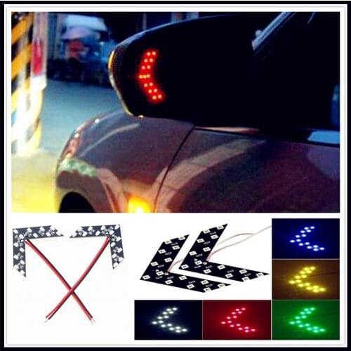 2Pcs Car LED Arrow Panel Rearview Mirror Indicator Turn Signal Light forHonda Jade FCV Crider NSX-GT N-One GEAR FCEV