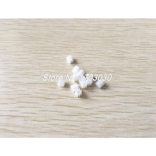 30Pcs 0.5 Modulus 8 Teeth Plastic Gear Cog for 2mm Toy Car Motor Shaft