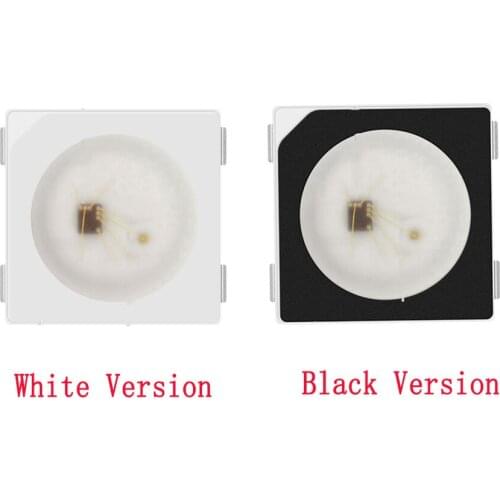 10~1000pcs WS2812B (4pins) LED Chip 5050 RGB SMD Black/White version for led strip display screen 5V individually addressable