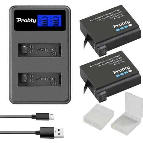 1680mAh AHDBT-401 Battery for Gopro Hero 4 Battery AHDBT401 AHDBT 401 +2-Port USB Charger For GoPro Hero4 HERO4 Camera