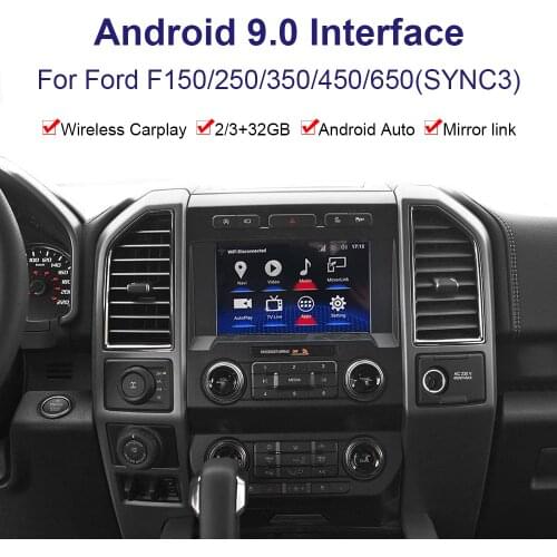 Android system car GPS navigation Video interface for Ford F150/250/350/450/650 multimedia player Youtube, Carplay