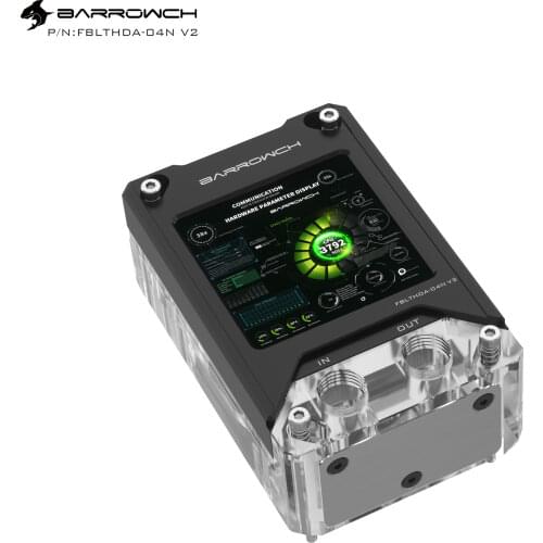 Barrowch AMD CPU Block HDMI AIDA64 monitor high resolution for PC CPU hardware status detection ARGB FBLTHDA-04N