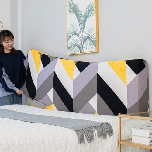 Printed Elastic All-inclusive Bed Head Cover Headboard Cover 180cm Soft Stretch Head Board Slipcover Protector for Home Hotel