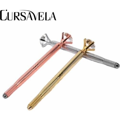 Cursavela Professional Tattoo Pen Microblading Makeup 3D Semi Permanent Tattoo Machine Gun Suit All Needles Steel Tattoo Pen