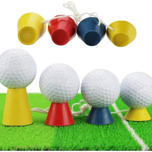 4pcs/set Tee Rubber Ball Holder Golfer Ball Rack 4 Height Training Holder Golfing Practice Tool